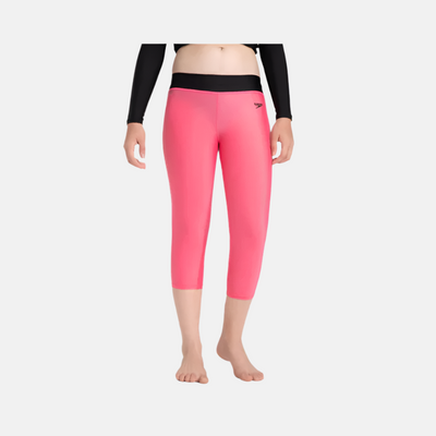 Speedo Recycled Endura Brite Active Girl's Capri - Fadango Pink/Black