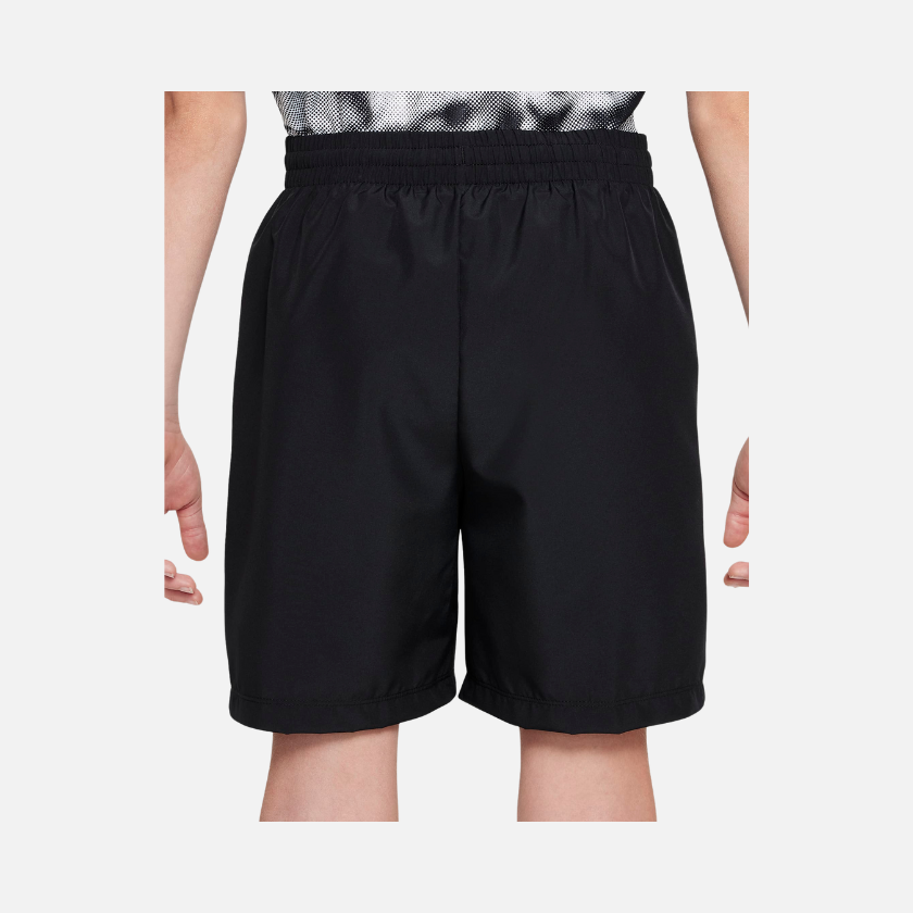 Nike Multi Big Kids Boys Dri-FIT Training Shorts -Black/White