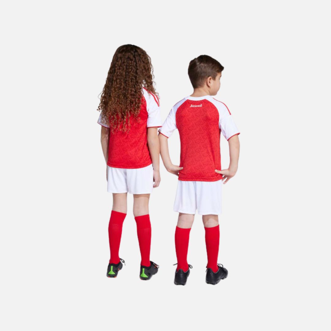 Adidas Arsenal 25/26 Home Mini Kit Kids Better Scarlet / White