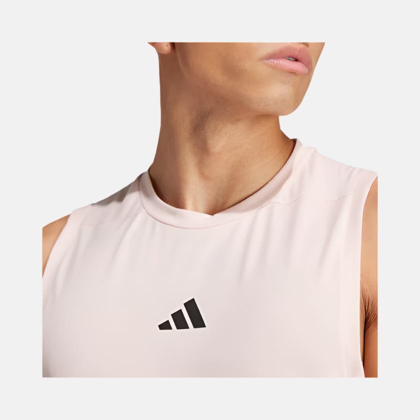 Adidas Designed for Training Workout Men's Tank Top -Sandy Pink