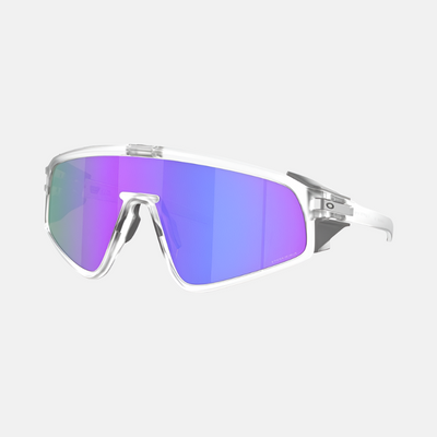 Oakley Latch Panel Matte Clear/Prizm Violet Mirror Lenses