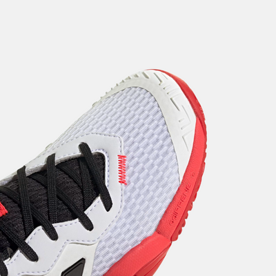 Adidas Kids’ Barricade Tennis Shoes Unisex - Cloud White/ Core Black/ Lucid Red