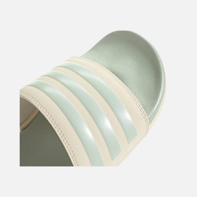 Adilette Comfort Slides Wonder White / Linen Green Met. / Linen Green Met.