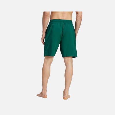 Adidas Solid CLX Classic Men's Swim Short -Collegiate Green/Black
