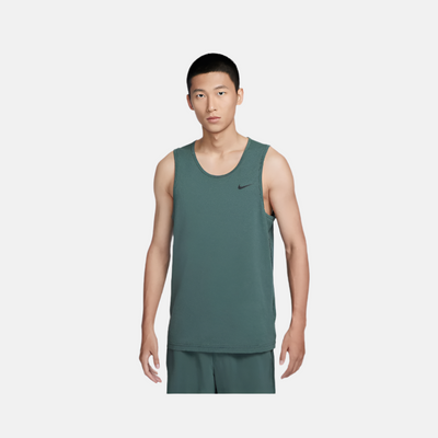 Nike Dri-FIT Hyverse Men's Sleeveless Fitness Tank Top -Vintage Green/Black