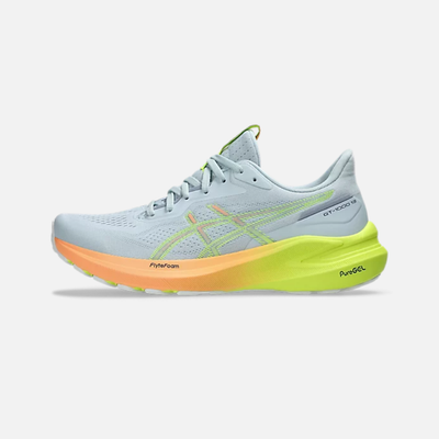 Asics GT-1000 13 Paris Women's Running Shoes -Cool Grey/Safety Yellow