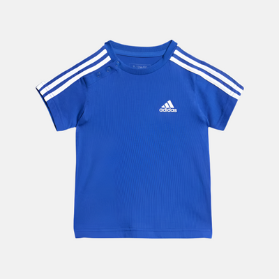 Adidas Essentials Sports Kids Unisex T-shirt and Shorts Set (6-4Year) -Semi Lucid Blue