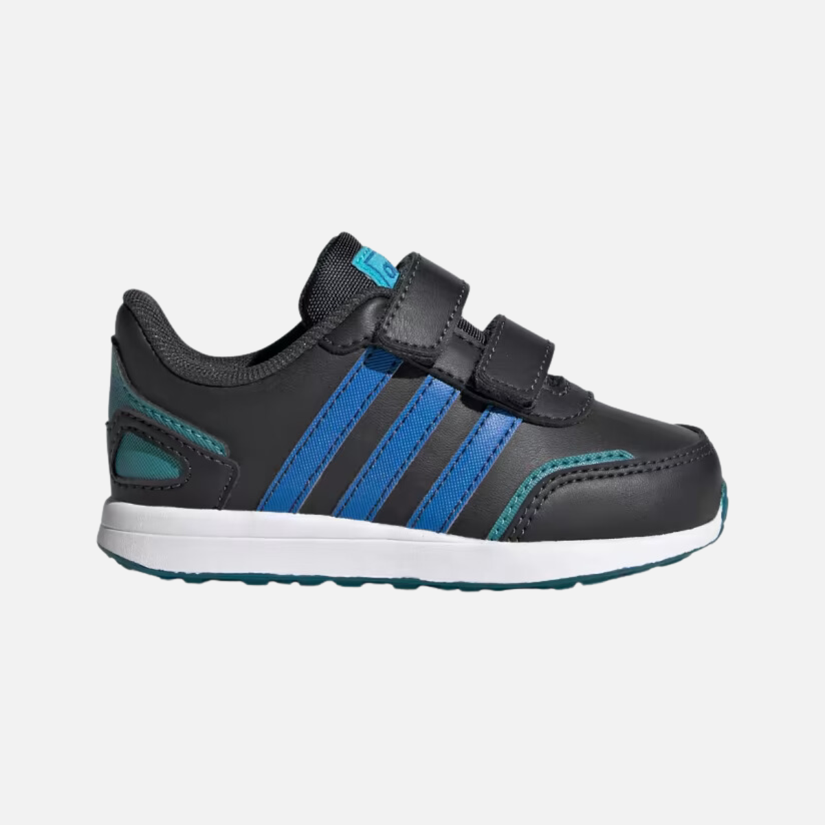 Adidas VS Switch 3 Lifestyle Running Hook and Loop Straps Kids Unisex Shoes (0 -3 year) -Carbon/Bright Royal/Arctic Fusion