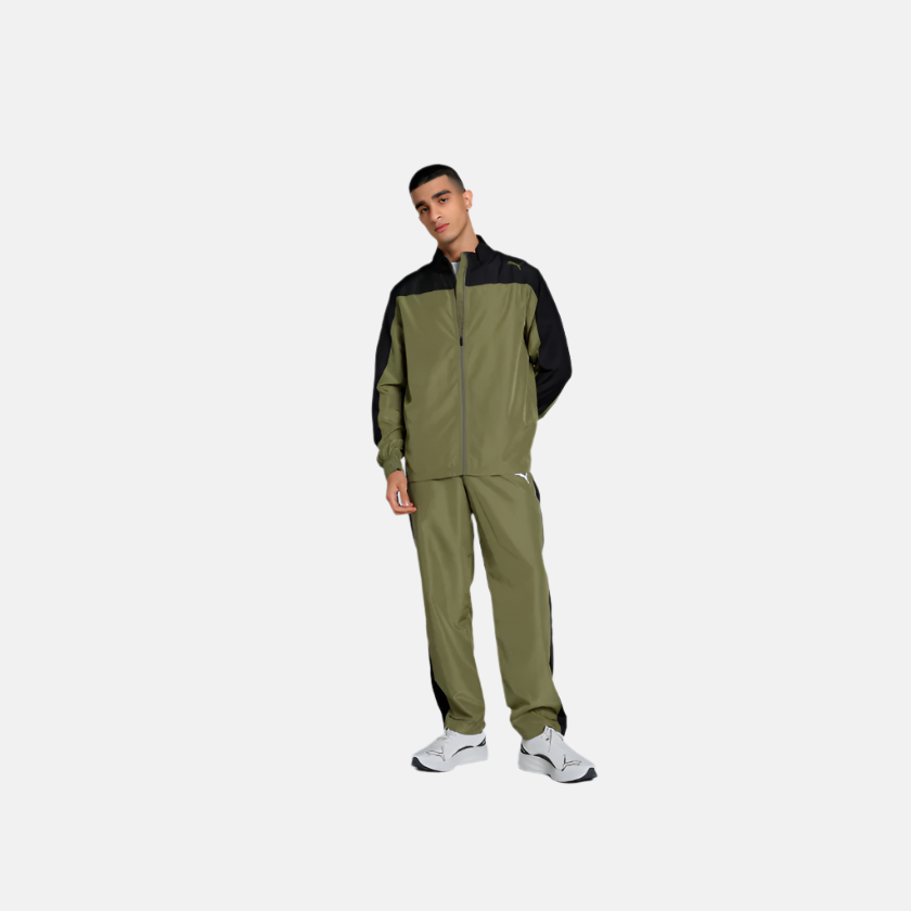 Puma Train Favorite Regular Fit Men's Tracksuit -Olive