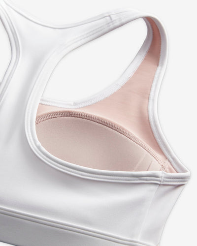 Nike Swoosh Medium-Support Women's Padded Sports Bra -Mink Brown/White