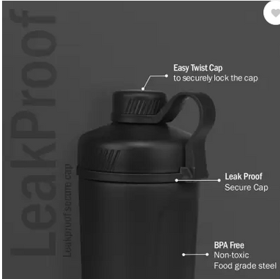 Briiton Gym Shaker Insulated - 650ml