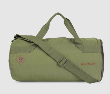 Wildcraft Unisex  Solid Gym Duffel Bag -Olive Green