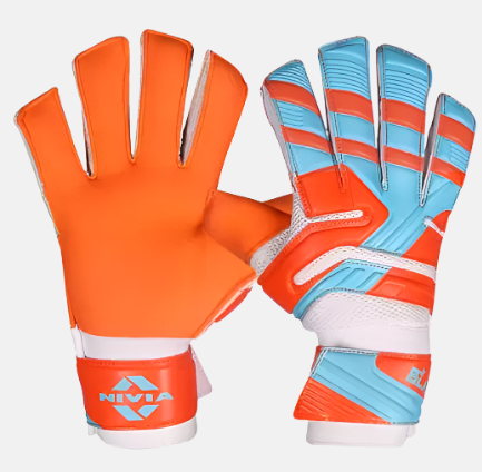 Nivia Blaze Goal Keeper Gloves -Orange/Black