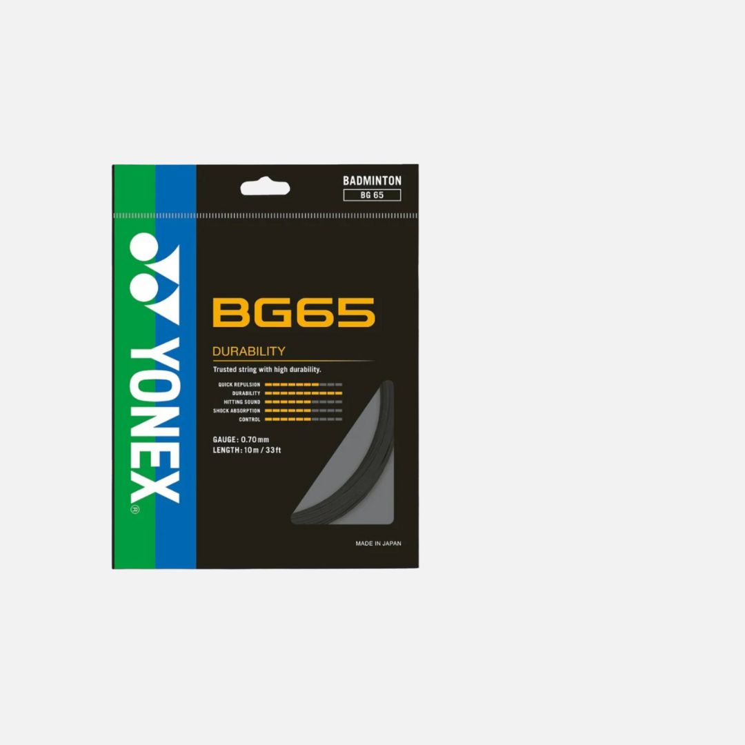 YONEX BG 65 Fiber Badminton Strings, 0.70mm
