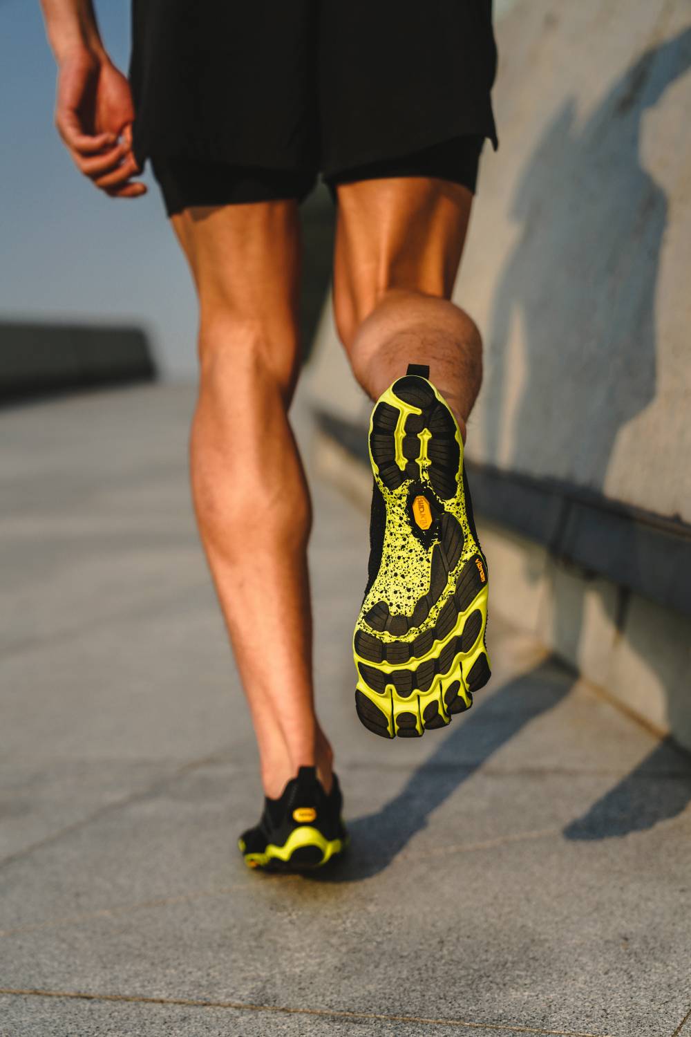 Vibram V-Run Men's Barefoot Running Footwear -Green/Black