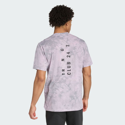 Adidas Power Graphic Tee Ice Lavender / Powder Plum / Grey