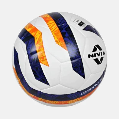 Nivia Dominator 3.0 Football - Size 5 -White/Blue/Orange