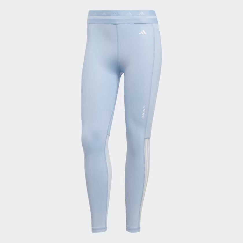 Adidas Techfit Hyperglam 7/8 Women's Training Leggings -Blue Dawn