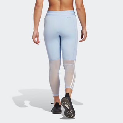 Adidas Techfit Hyperglam 7/8 Women's Training Leggings -Blue Dawn