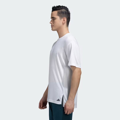 Adidas Men's Training Yoga T-shirt -White/Carbon