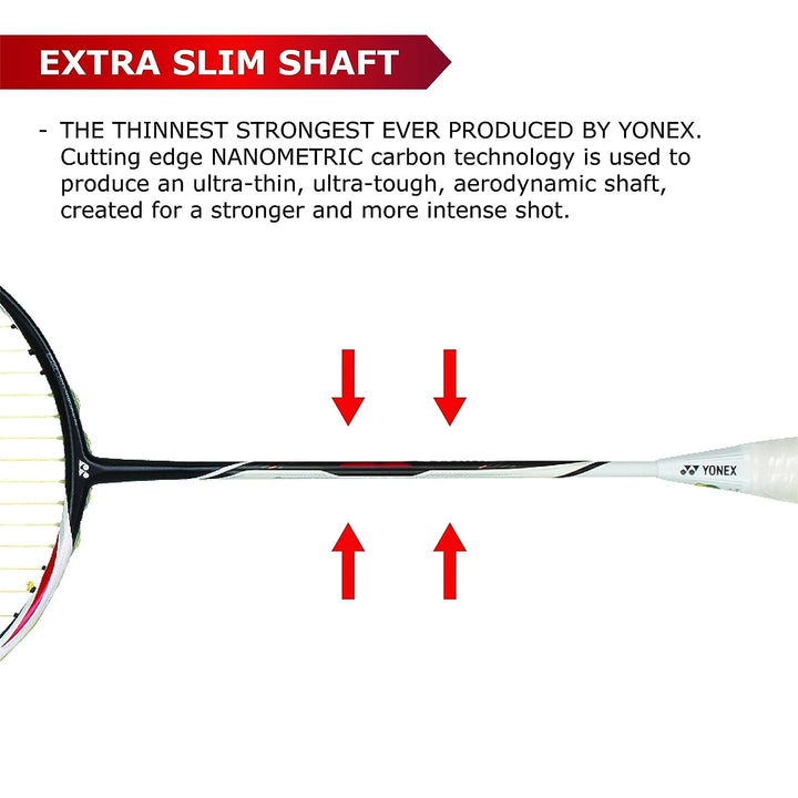 Yonex Duora-Z-Strike Badminton Racquet (unstrung) - Black/White