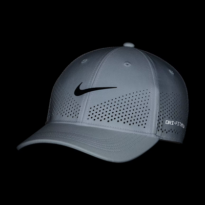 Nike Dri-FIT ADV Club Structured Swoosh Cap - White/Black