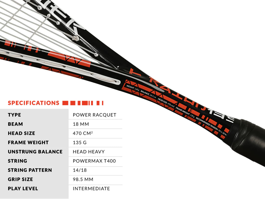 Tanso Limited Edition RAION 135 Graphite Squash Racquet