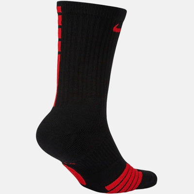 Nike Elite Basketball Crew Socks - Black/University Red/University Red