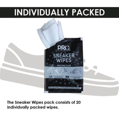 Pro Sneaker Cleaning Wipes Pack Of 20