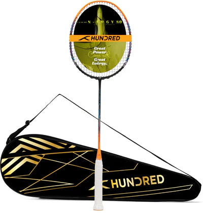 Hundred NERGY 80 Balanced Racket Strung Badminton Racquet