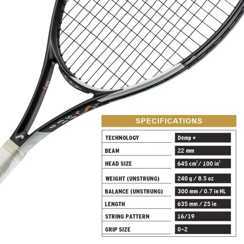 Head IG Speed 25 Jr Tennis Racquet -Black/White