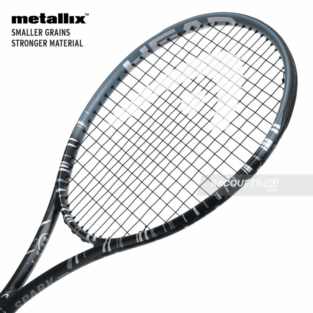 Head Mx Spark Suprm Stealth Tennis Racquet -Grey/Black