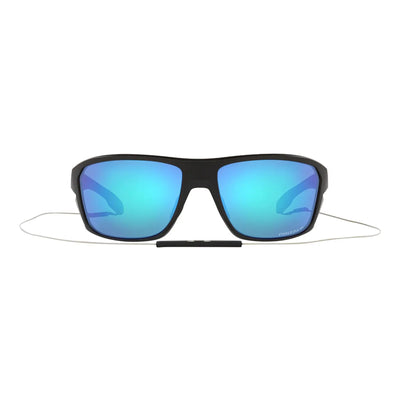 Oakley Split Shot High Resolution Blue glasses with Prizm Sapphire Polarized lenses