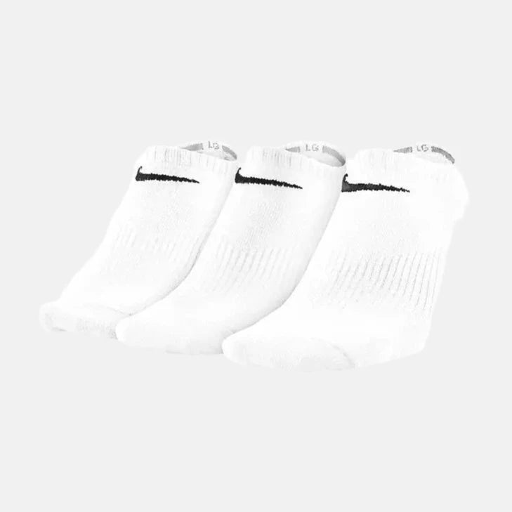 Nike Lightweight No-Show Training Socks (3 Pairs) -White