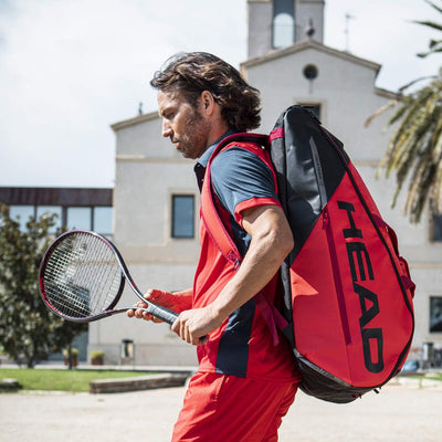 Head Tour Team 9R Supercombi Tennis Racquet Bag -Black/Red