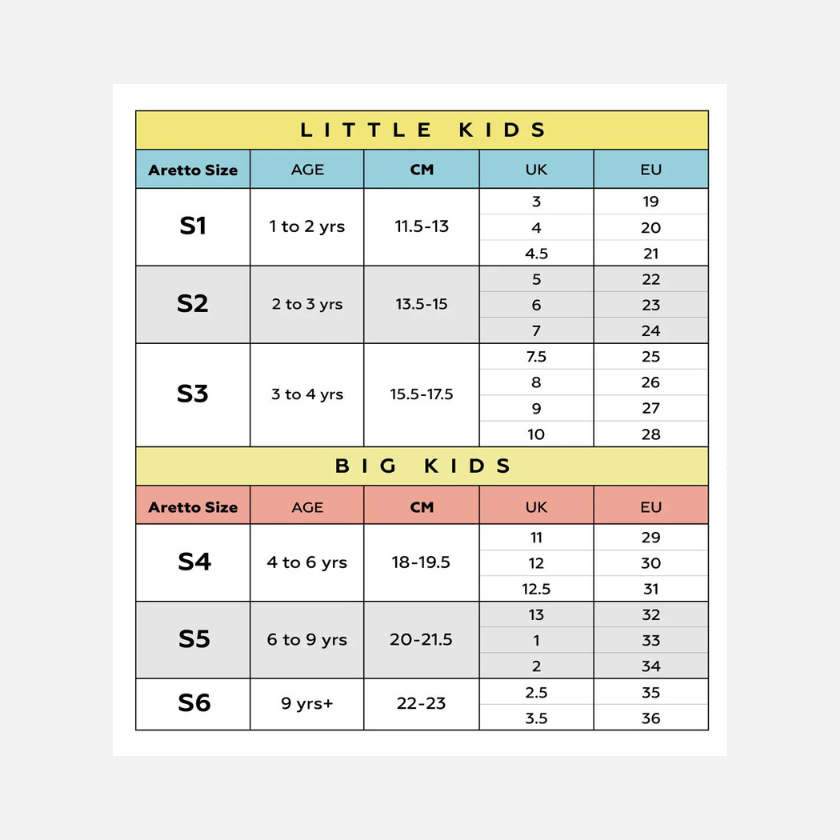 Aretto Leaps Kids Shoes (1-3 Year) -Cross Court