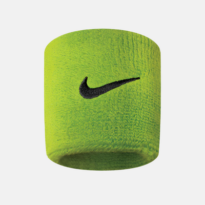 Nike Swoosh Wristband -Grey Heather/Black/Volt/Black/Black