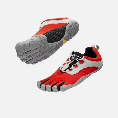 Vibram V-Run Retro Women's Barefoot Running Footwear -Red/Black/Grey