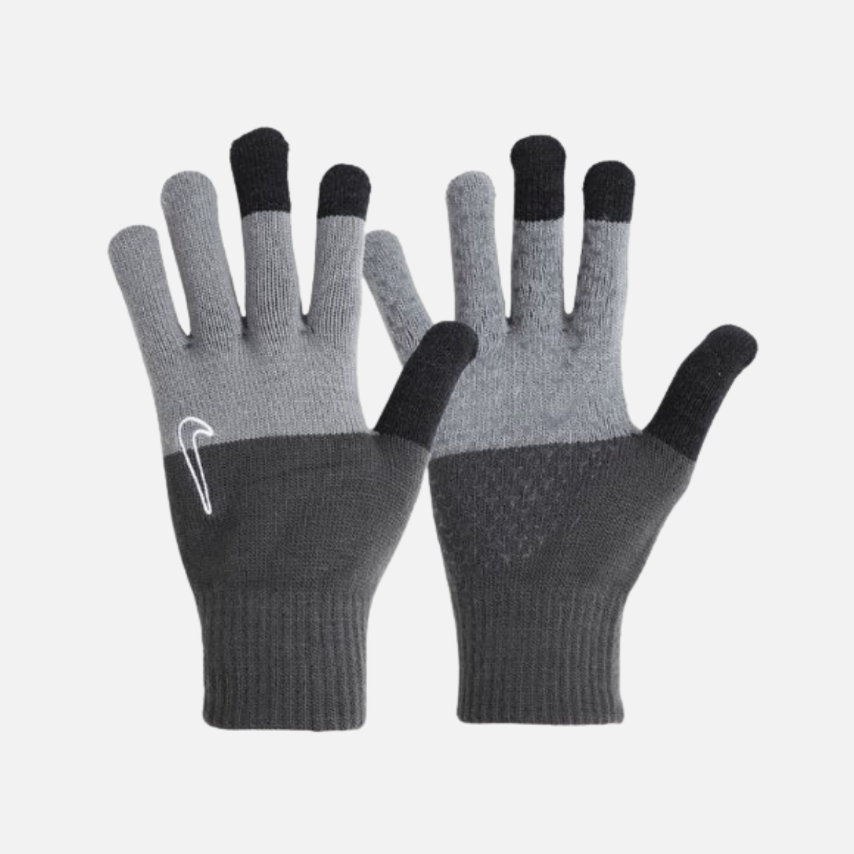 Nike knit tech grip winter gloves -Black/Grey