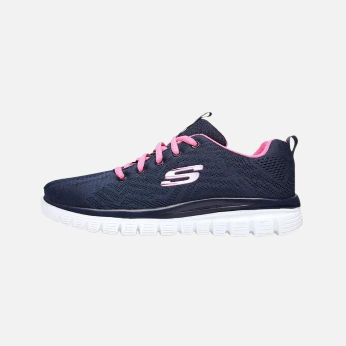 Skechers Graceful-Get Connected Women's Running Shoes -Navy/Hot pink