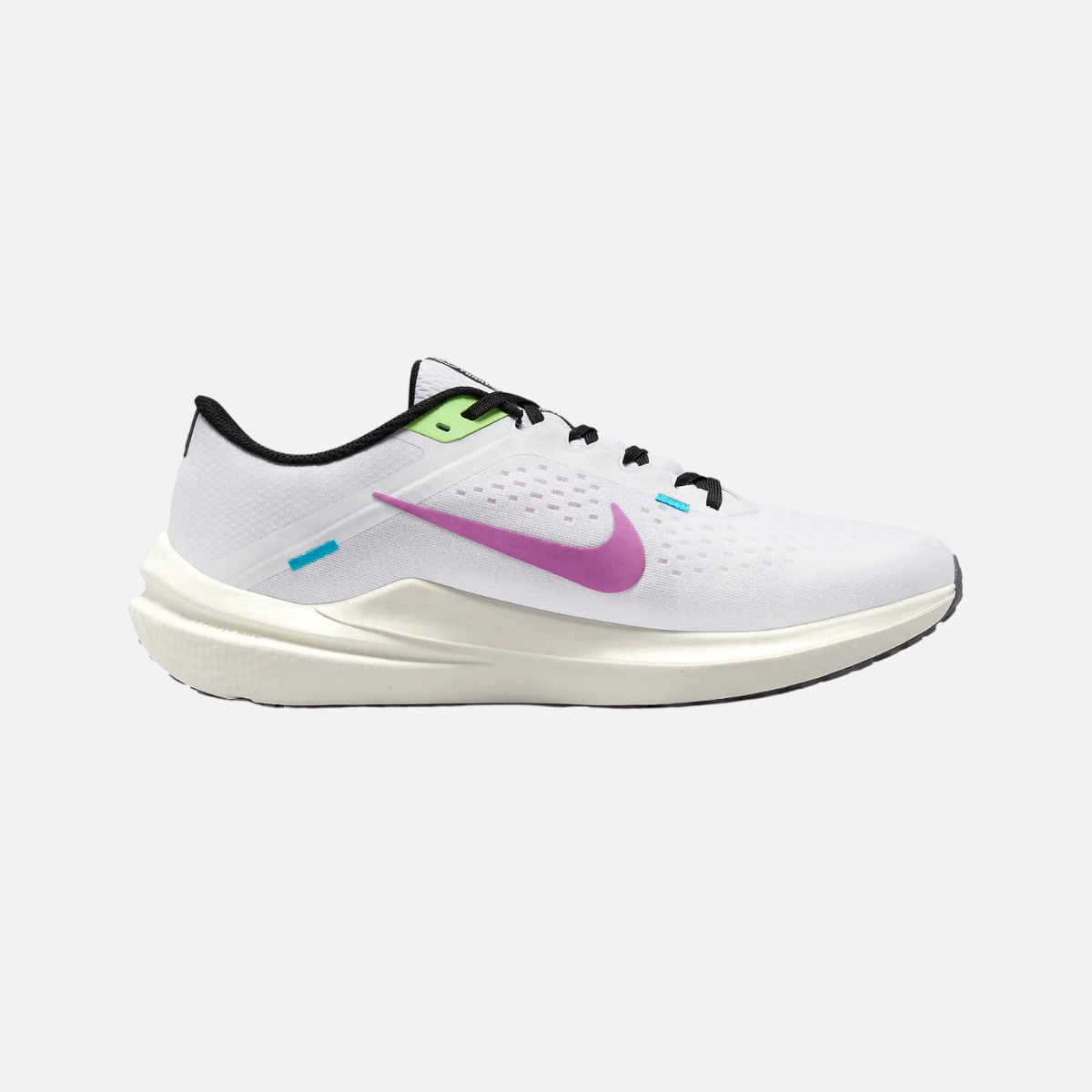 Nike Winflo 10 SE Men's Road Running Shoes - White/Lime Blast/Black