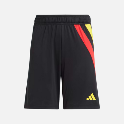 Adidas Fortore 23 Kids Unisex Shorts (5-16 Years) -Black/Team Collegiate Red/Team Yellow/Team Green