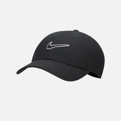 Nike Club Unstructured Swoosh Cap -Black/Black