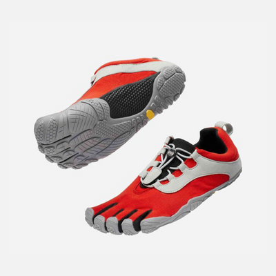 Vibram V-Run Retro Men's Barefoot Running Footwear -Red/Black/Grey