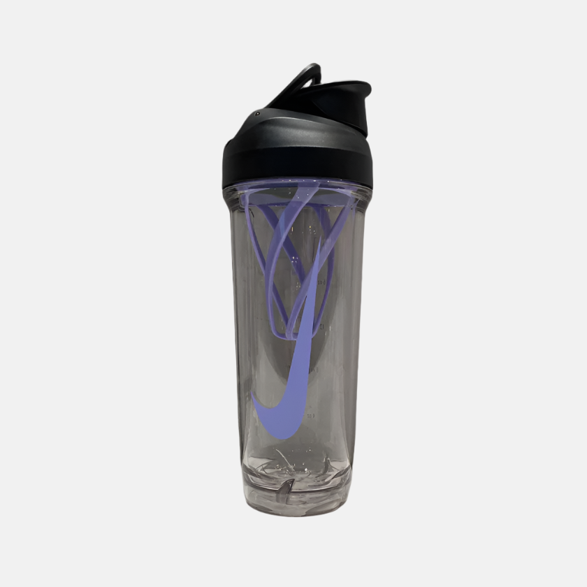 Nike Transparent Recharge 2.0 Gym Shaker Bottle -Clear/Black/Clear/Black/Volt/Clear Black/Royal Blue