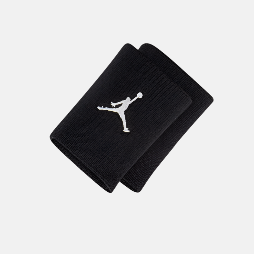 Nike Jordan Jumpman Wristbands - Black/White/Gym Red/Black