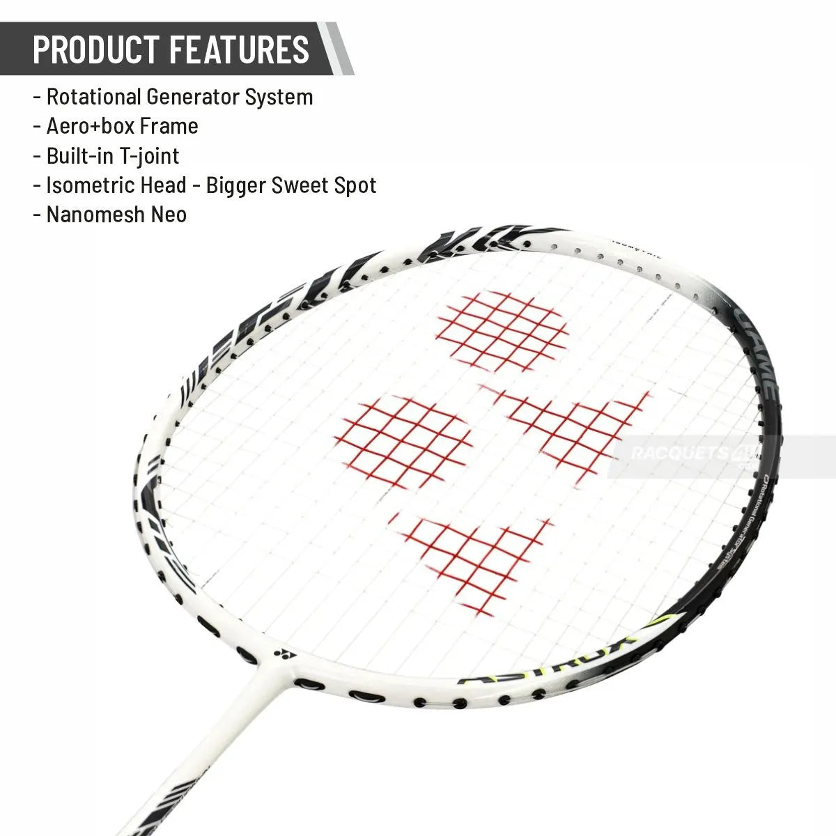 YONEX Astrox 99 Game Badminton Racquet -White Tiger