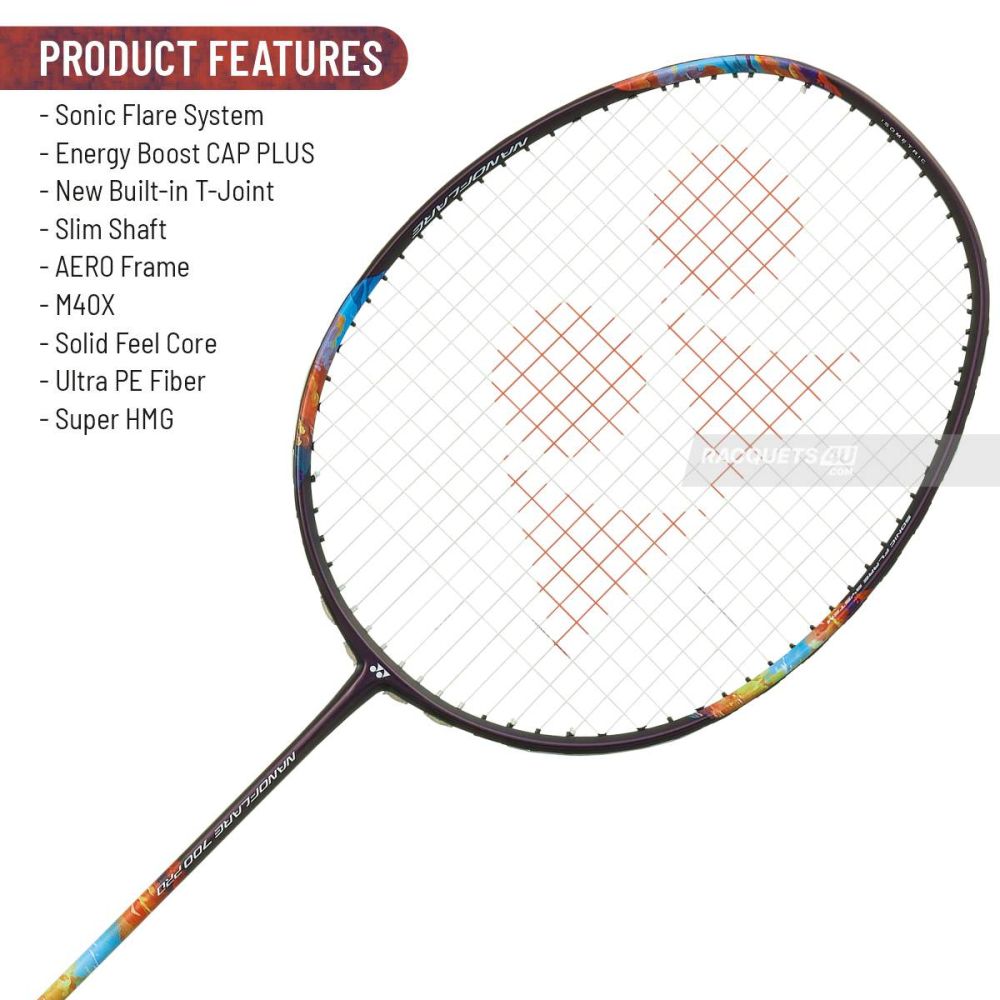 Yonex Nanoflare 700 Pro Badminton Racquet (Midnight Purple,Unstrung)