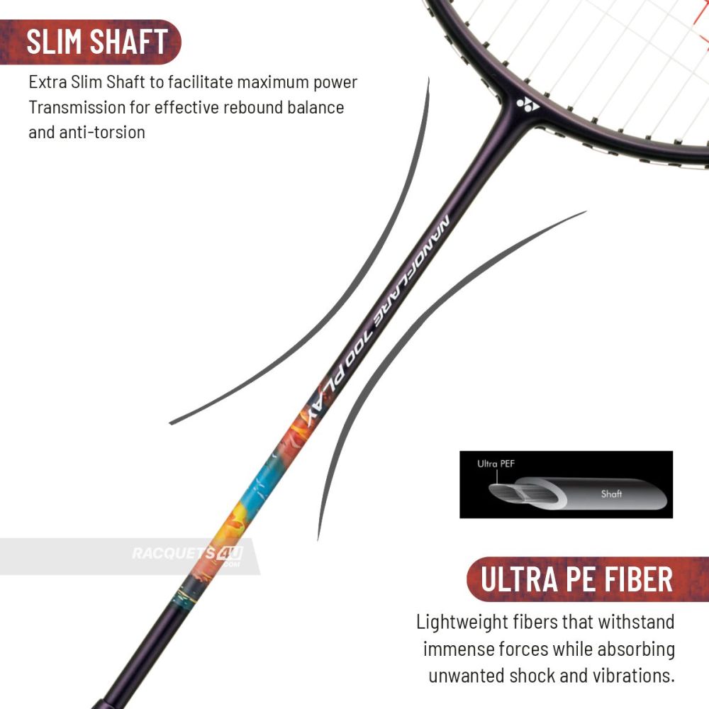 Yonex Nanoflare 700 Pro Badminton Racquet (Midnight Purple,Unstrung)