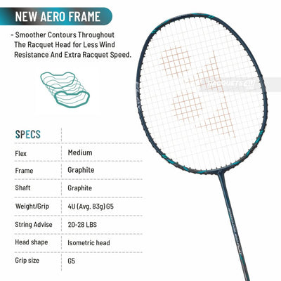 Yonex NanoFlare 800 Play Badminton Racquet -Deep Green